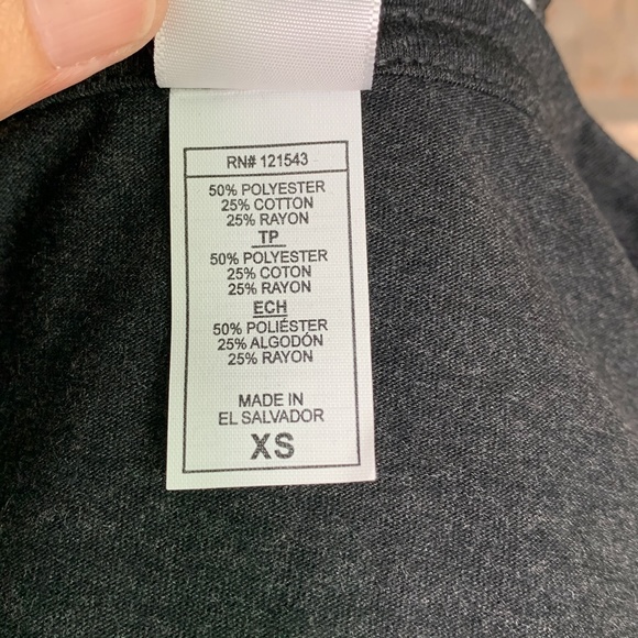 Clementine Triblend V-Neck Tee Vintage Black - J37 - Picture 6 of 8